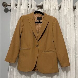 Banana Republic Women's Camel Brown Single-Button Blazer